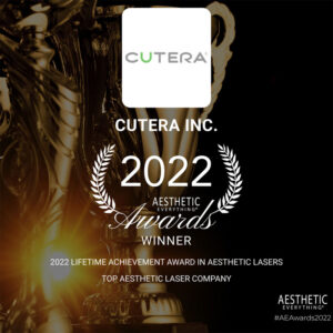 Cutera 2022 Award Winner Banner