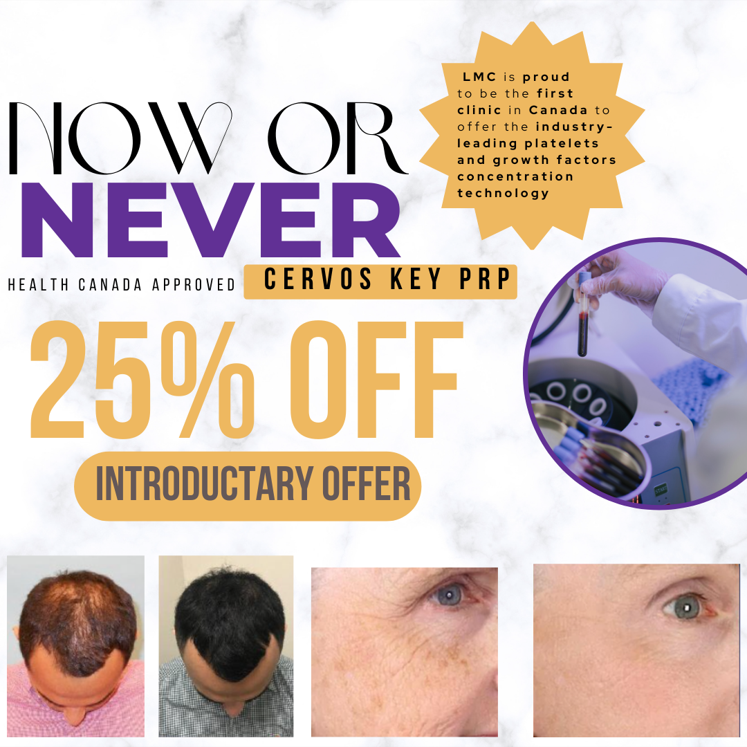 Introductary Offer: 25% Off all Cervos PRP Treatments