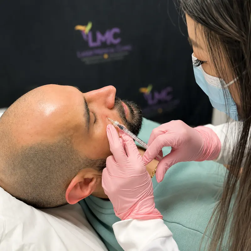 Dermal filler and skinbooster treatment at LMC Laser Medical Clinic in Richmond Hill